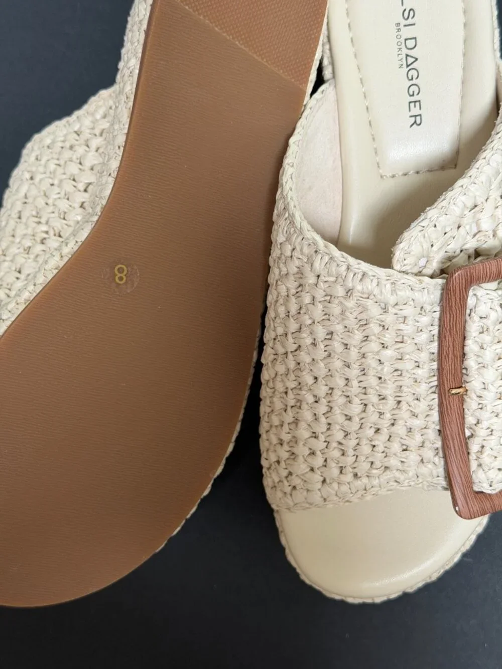 Kelsi Dagger | Dover Crochet Mesh Platform Sandals